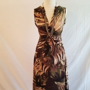 Connected Apparel Classic Midi Dress